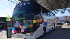 Первый автобус отправился из Туркестана в Самарканд