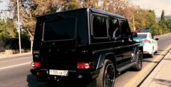 Алматинские полицейские сняли тонировку с люксового Geländewagen