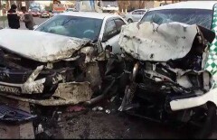 В лобовом столкновении двух авто в Алматы пострадали четыре человека