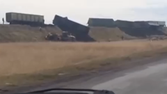 Несколько вагонов с углём сошли с рельсов под Карагандой