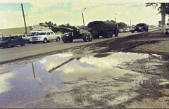 На улицах Актобе была замечена боевая техника