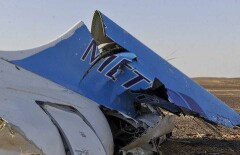 Кадры с места падения российского Airbus A321 появились в Интернете