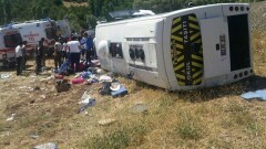 Более 20 туристов пострадали в аварии с автобусом на юге Турции
