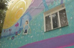 Школа искусств Кастеева в Алматы превратилась в шедевр стрит-арта