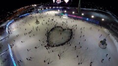 Романтическое предложение сделал своей любимой актюбинец на катке "Меги"