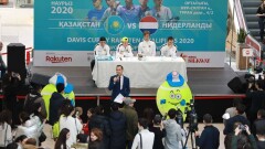 Звёзды сборной Казахстана по теннису встретились с фанатами и провели мастер-класс для детей в Нур-Султане 