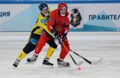 Сборная Казахстана по хоккею с мячом поспорит за третье место на чемпионате мира
