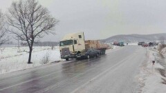В Карагандинской области из-за гололёда закрыты трассы