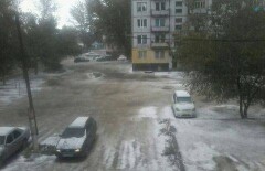 В Семее выпал первый снег