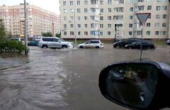 Погода подарила астанчанам на День столицы потоп