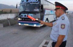 За одни сутки 200 водителей автобусов нарушили правила в ЮКО