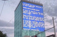 Над Алматы на несколько часов повис "экран смерти"