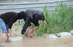 В Алматы из подтопленных домов откачали воду