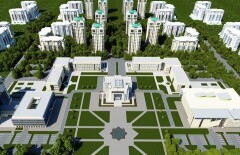 Здание акимата из мрамора с отдельной парковкой для главы Наурызбайского района строят в Алматы