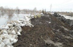 Дамба в пригороде Костаная может не выдержать напора воды