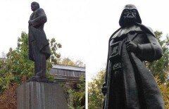 Ленин превратился в Дарта Вейдера стараниями одесского скульптора