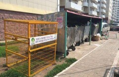 В Астане воры украли установленный неделю назад мусорный контейнер 