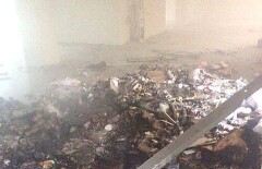 В Алматы из-за загоревшегося мусора эвакуировали 20 человек