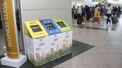 Урны для раздельного сбора мусора установили в аэропорту Алматы