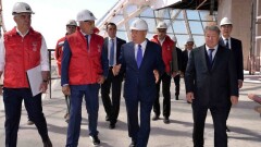 Назарбаев посетил строящийся выставочный комплекс "Астана ЭКСПО-2017"