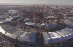 Новое видео строительства площадки EXPO-2017 сняли с дрона