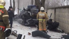 В Алматы упал частный вертолёт, пилот погиб