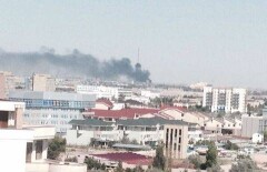 В Актау старые автопокрышки стали причиной крупного пожара