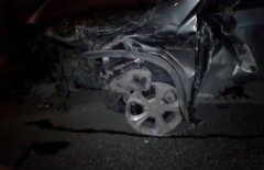 Под двойной удар попал водитель Toyota Land Cruiser в Алматы