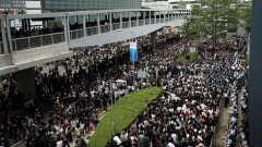 В Гонконге начались акции протеста из-за запрета на ношение масок во время митингов 