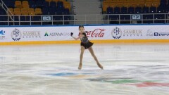 Элизабет Турсынбаева установила личный рекорд на чемпионате Казахстана по фигурному катанию 