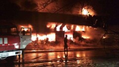 Строительный рынок горел в Алматинской области 