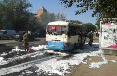 Пассажирский автобус сгорел в Астане из-за замыкания электропроводки - ДЧС 