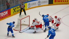 Казахстан обыграл Беларусь на ЧМ-2019 по хоккею в Нур-Султане и гарантировал себе место в топ-дивизионе