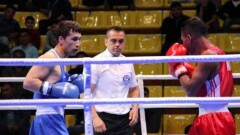 Казахстанский боксёр отправил соперника в нокдаун на Чемпионате Азии в Ташкенте