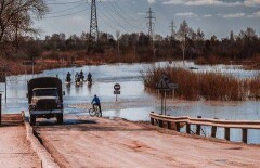 Паводок отрезал от Петропавловска пригородный посёлок Заречный 