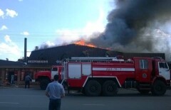 В Актобе дотла сгорел ресторан