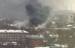Цех по производству дорожных знаков сгорел в Астане
