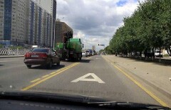 В Астане начинают штрафовать за езду по выделенным автобусным полосам