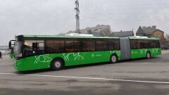 В Алматы новый маршрут будут обслуживать 18-метровые автобусы с "гармошкой"