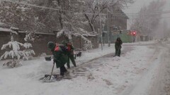 В Алматы выпало 15 сантиметров снега, по улицам рассыпали 3000 тонн противогололёдных материалов