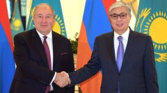 Касым-Жомарт Токаев встретился с президентом Армении Арменом Саркисяном