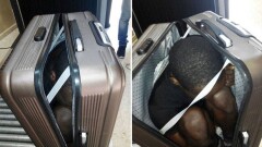 Женщину с полумёртвым африканцем в чемодане задержали на границе Испании 