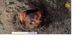 Житель Караганды обнаружил пламя, вырывающееся из-под земли