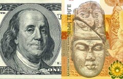 За сутки доллар на бирже подорожал ещё на 3 тенге