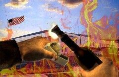 Посольство США в Ташкенте забросали бутылками с зажигательной смесью
