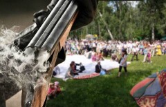 Родные застрелившего девушек на свадьбе обещают помогать семьям убитых в ЮКО