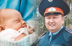 Полицейский принял роды прямо на посту на въезде в Астану 