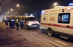 Сразу четыре "скорые" прибыли на ДТП в Алматы
