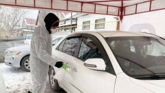 В Алматы открылся пункт дезинфекции для автомобилей сервиса Яндекс.Такси