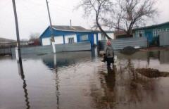 В СКО затопило село Красная поляна